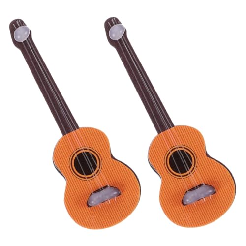 HONMEET 2 Stück Miniatur Gitarre Deko Teiliges aus Holz Kleine Musikinstrumente für Puppenhaus Realistische Vintage Mini Haus Dekoration Leichte Strapazierfähige Miniatur Gitarren HONMEET 2 Stück Miniatur Gitarre Deko Teiliges aus Holz Kleine Musikinstrumente für Puppenhaus Realistische Vintage Mini Haus Dekoration Leichte Strapazierfähige Miniatur Gitarren von HONMEET