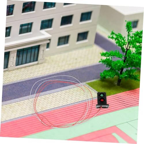 HONMEET 2 Stück Miniatur Verkehrsampel Modell Robustes DIY Sandtisch Zubehör Fein Verarbeitetes Mini Signalmodell Dekorativ für Modellbau Eisenbahn Architektur dioramen Vielseitig HONMEET 2 Stück Miniatur Verkehrsampel Modell Robustes DIY Sandtisch Zubehör Fein Verarbeitetes Mini Signalmodell Dekorativ für Modellbau Eisenbahn Architektur dioramen Vielseitig von HONMEET