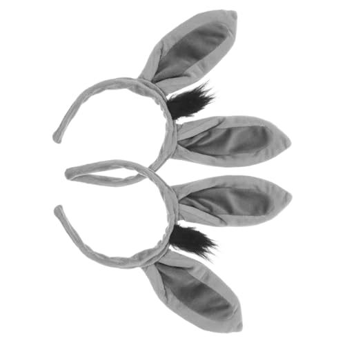 HONMEET 2 Stück Niedliches Esel Ohren Haarband für Damen Weiches Bequemes Party Haaraccessoire für Halloween Karneval Cosplay und Festival Verkleidung HONMEET 2 Stück Niedliches Esel Ohren Haarband für Damen Weiches Bequemes Party Haaraccessoire für Halloween Karneval Cosplay und Festival Verkleidung von HONMEET