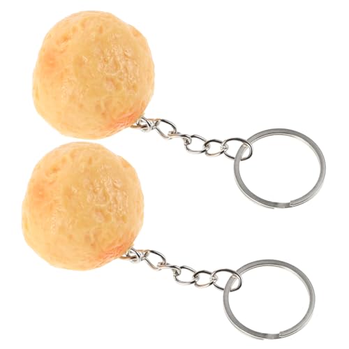 HONMEET 2 Stück Realistische Lebensmittel Schlüsselanhänger Takoyaki und Meeresfrüchte Imitation Schlüsselringe für Auto Tasche Küche Anhänger von HONMEET