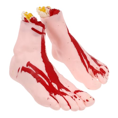 HONMEET 2 Stück Teiliges Halloween Party Deko Realistische Blutige Kunstfuß Requisiten Gruselige Trickprops für Bars Zuhause und Veranstaltungen HONMEET 2 Stück Teiliges Halloween Party Deko Realistische Blutige Kunstfuß Requisiten Gruselige Trickprops für Bars Zuhause und Veranstaltungen von HONMEET