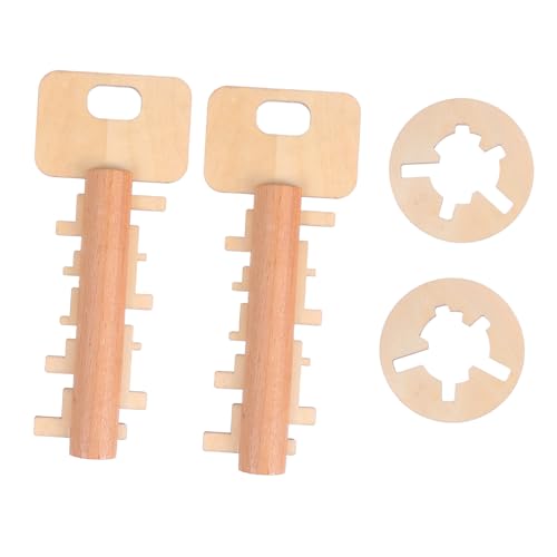 HONMEET 2 Stück Teiliges Luban Lock Holzspielzeug aus Bambus Klassisches Chinesisches Intelligenzspiel Sicher und Schadstofffrei Fördert Geduld und Kognitive Entwicklung bei Kindern und HONMEET 2 Stück Teiliges Luban Lock Holzspielzeug aus Bambus Klassisches Chinesisches Intelligenzspiel Sicher und Schadstofffrei Fördert Geduld und Kognitive Entwicklung bei Kindern und von HONMEET