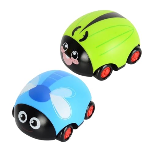 HONMEET 2 Stück Teiliges Mini spielzeugauto mit Niedlichen Tiermotiven Reibungsantrieb Rückziehfunktion Farbenfrohe Kinderautos für Jungen und Mädchen Geschenk zu Geburtstag und von HONMEET