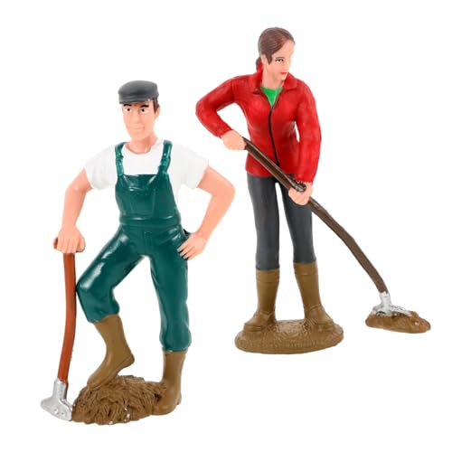 HONMEET 2 Stück Teiliges Miniatur Farmer Figuren Realistische Simulation von Bauernhof mikrolandschaften Detailreiche Landarbeiter Modelle für Diorama Architektur und Dekoration HONMEET 2 Stück Teiliges Miniatur Farmer Figuren Realistische Simulation von Bauernhof mikrolandschaften Detailreiche Landarbeiter Modelle für Diorama Architektur und Dekoration von HONMEET