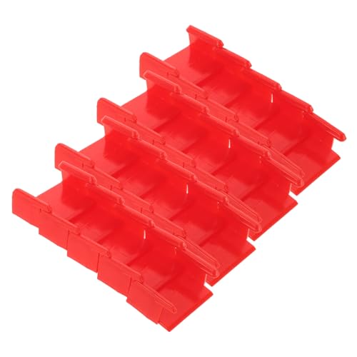 HONMEET 20 Stück Teiliges Kunststoff Gleisklammern für Modelleisenbahn Rote Stabile Schienenverbinder Langlebige Eisenbahn Spur Zubehör für Sicheres und Nahtloses Spielvergnügen von HONMEET