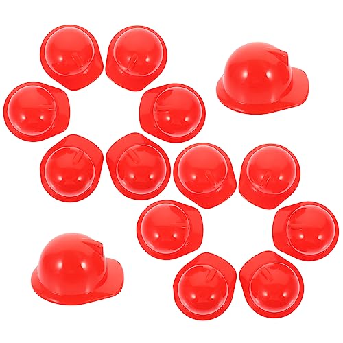 HONMEET 20pcs Dekorative Mini -Konstruktion Hut Kuchen Toper Helm Haustier Verwenden Sie Mini Helm Kunststoff Mini Helm von HONMEET