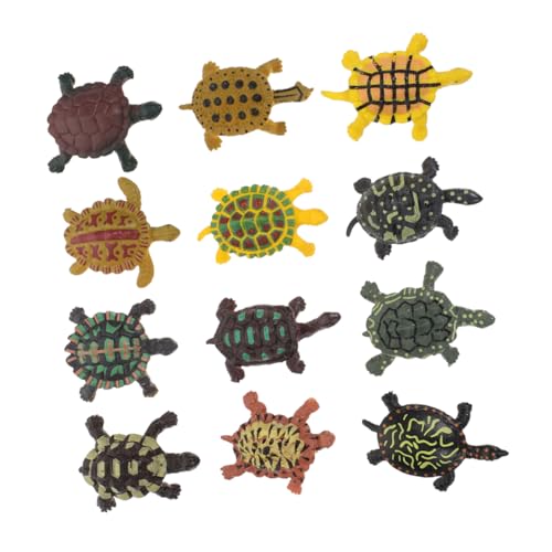 HONMEET 24 Stück Teiliges Aquarium Schildkröten Modell aus Hochwertigem Kunststoff Realistische Meerestiere Figuren Detailreiche Dekoration für Fischbecken Kindgerechte Langlebig und von HONMEET