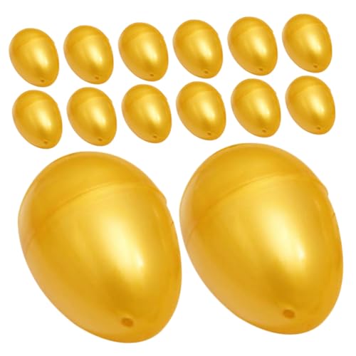 HONMEET 24 Stück Teiliges Kunststoff Goldene Ostereier Wiederverwendbar Befüllbar Süßigkeiten Kinderfreundlich Kreative Geschenkverpackung für Ostern und Partyspaß HONMEET 24 Stück Teiliges Kunststoff Goldene Ostereier Wiederverwendbar Befüllbar Süßigkeiten Kinderfreundlich Kreative Geschenkverpackung für Ostern und Partyspaß von HONMEET