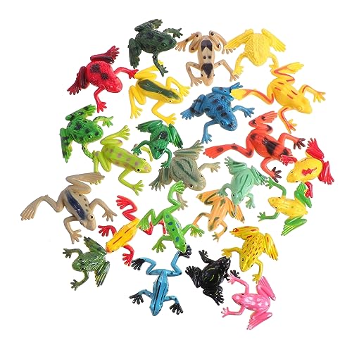 HONMEET 24 Stück Teiliges von Simulierten Froschspielzeugen Miniatur Froschfiguren für Garten und Aquarien Dekoration Lehrreiches für Froschliebhaber HONMEET 24 Stück Teiliges von Simulierten Froschspielzeugen Miniatur Froschfiguren für Garten und Aquarien Dekoration Lehrreiches für Froschliebhaber von HONMEET