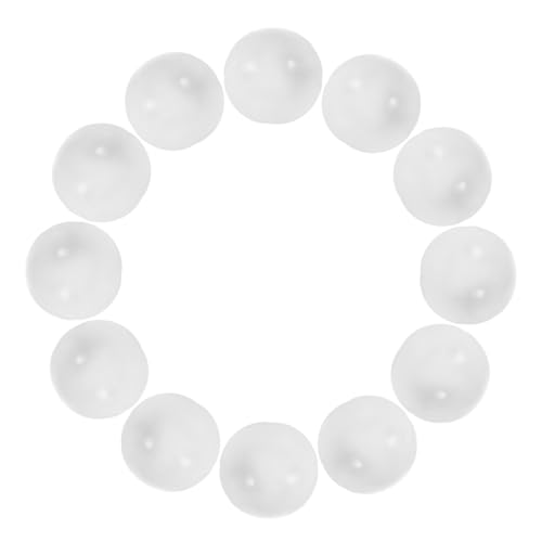 HONMEET 25 Stück Teiliges Weiße Kunststoffkapseln Befüllbare Tombola losekugeln für DIY Dekorationskugeln Leichte Robuste Hohlkugeln und Partyveranstaltungen von HONMEET