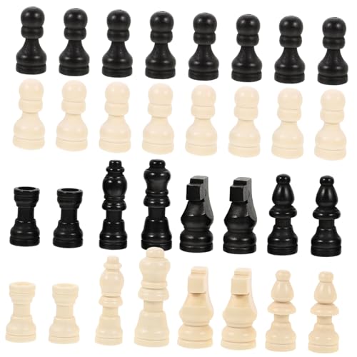 HONMEET 2Sätze Mini Schachfiguren aus Holz Internationale Schachstücke für Schachbrett Ersatzteile für Schachspiele und Erwachsene Fördert Kreativität HONMEET 2Sätze Mini Schachfiguren aus Holz Internationale Schachstücke für Schachbrett Ersatzteile für Schachspiele und Erwachsene Fördert Kreativität von HONMEET