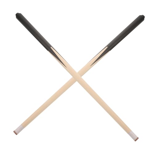 HONMEET 2 Stück Kurze Pool-Queue-Sticks praktische Billard-Queue-Sticks für Erwachsene Holz-Pool-Sticks für den Einsatz zu Hause und im Spielzimmer von HONMEET