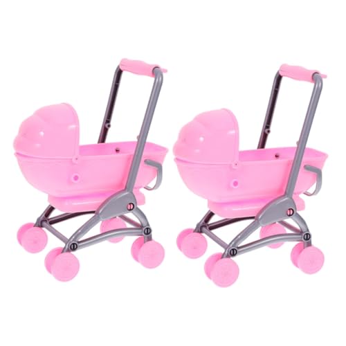 HONMEET 2Stücke Puppenwagen Realistischer Kinderwagen für Rollenspiele Leichtes und Sicheres Material Puppenhaus und Kreative Spielstunden HONMEET 2Stücke Puppenwagen Realistischer Kinderwagen für Rollenspiele Leichtes und Sicheres Material Puppenhaus und Kreative Spielstunden von HONMEET