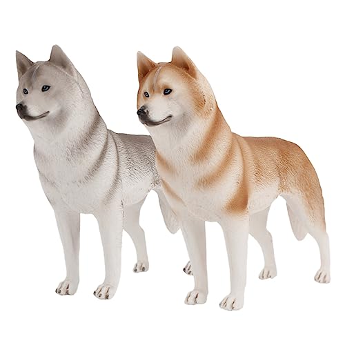 HONMEET 2Stücke Simulierter Husky Hund Dekoration Realistische Desktop Deko für Detailverarbeitung Kreativität und Tierkenntnissen HONMEET 2Stücke Simulierter Husky Hund Dekoration Realistische Desktop Deko für Detailverarbeitung Kreativität und Tierkenntnissen von HONMEET