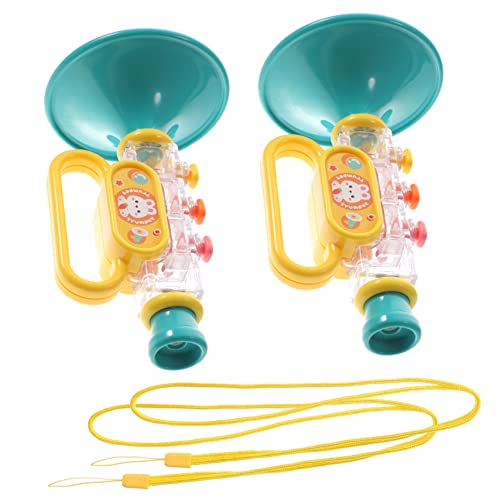 HONMEET 2Stücke Trompetenspielzeug aus Cartoon Musikinstrument für Kleinkinder Leicht und Tragbar Sicher und Langlebig Kreatives Musikspielzeug für Jungen von HONMEET