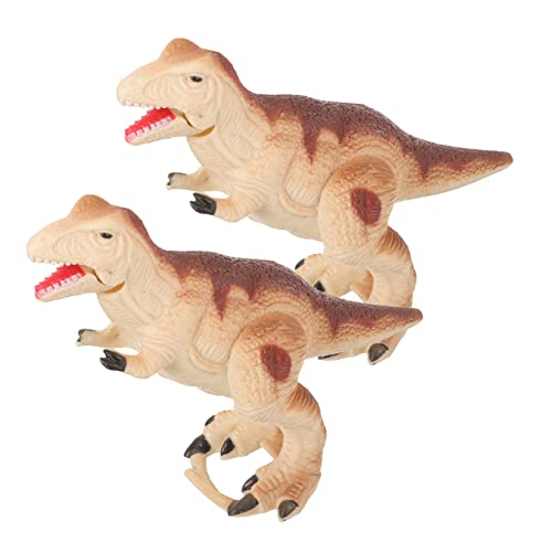 HONMEET 2st Dinosaurier-Spielzeug Haargummis Spielzeuge Kreatives Spielzeug Uhrwerk Spielzeug Dinosaurier-spielset Spielzeug Aufziehen Aufzieh Spielzeug Puzzle Plastik Spielzeugset Kind von HONMEET
