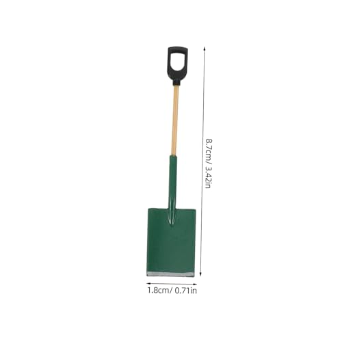 HONMEET 3 Sätze Maßstab Set mit Schaufel Rechen und Hacke Kindgerechte Puppenhaus Gartenaccessoires für Anfänger Realistische Miniatur Gartenszenen von HONMEET