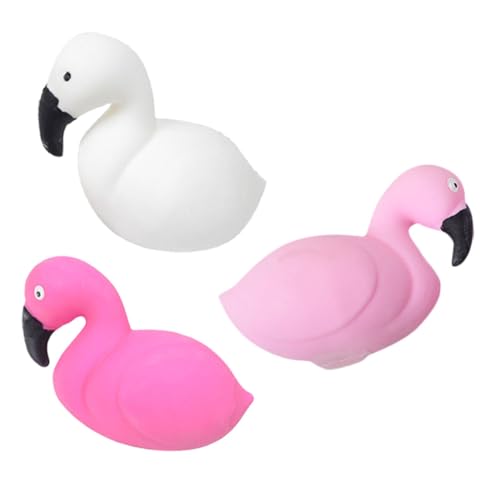 HONMEET 3 Stück Elastisches Quetschspielzeug, Flamingo-stressspielzeug, Interessantes Druckspielzeug, Stress-zubehör HONMEET 3 Stück Elastisches Quetschspielzeug, Flamingo-stressspielzeug, Interessantes Druckspielzeug, Stress-zubehör von HONMEET
