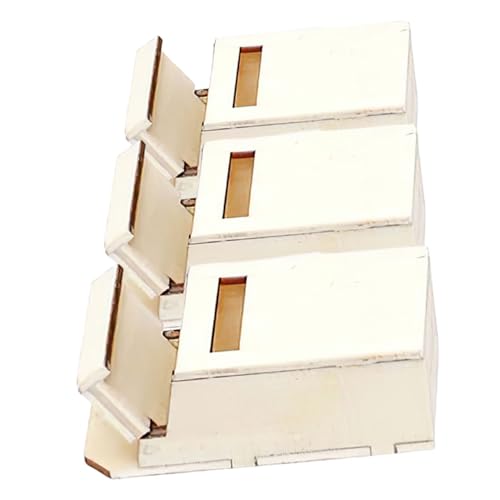 HONMEET Miniatur-briefkasten Aus Holz Dekorativer Mini-briefkasten Für Puppenhaus Kleine Holz-briefkästen Spielzeug Briefkasten Modell Heimdekoration Zubehör von HONMEET
