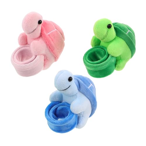 HONMEET 3 Stück Schildkrötenarmband Animal-Slap-Armband Plüsch-Slap-Armband Preise im Klassenzimmer Partyartikel für Gefälligkeiten für Kinderpartys Schlagarmbänder PP Baumwolle HONMEET 3 Stück Schildkrötenarmband Animal-Slap-Armband Plüsch-Slap-Armband Preise im Klassenzimmer Partyartikel für Gefälligkeiten für Kinderpartys Schlagarmbänder PP Baumwolle von HONMEET
