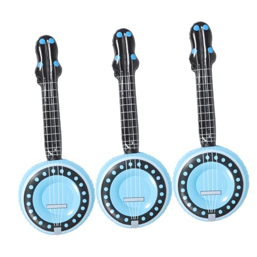 HONMEET 3 Stück Teiliges Aufblasbares Banjo Horn PVC Party Dekoration Bühnenrequisite Sommerlich Wiederverwendbar Sicher für Strand Konzert von HONMEET