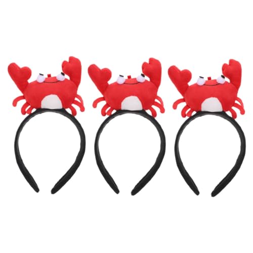 HONMEET 3 Stück Teiliges Krabben Stirnband Plüsch Tierkopf Haarreif für Erwachsene Lustiges Cosplay Partyzubehör mit Detailreichem Design Niedliches Cartoon Accessoire für Fotos und HONMEET 3 Stück Teiliges Krabben Stirnband Plüsch Tierkopf Haarreif für Erwachsene Lustiges Cosplay Partyzubehör mit Detailreichem Design Niedliches Cartoon Accessoire für Fotos und von HONMEET