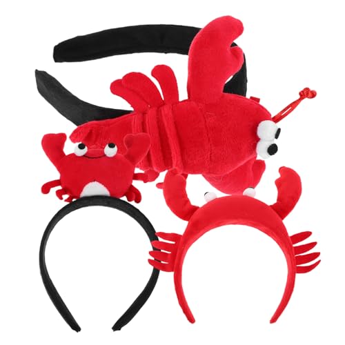 HONMEET 3 Stück Teiliges Lustige Tier haarbänder Krabben Hummer klauen Stirnband für Mädchen Make up Gesichtswäsche Haarschmuck Bequem Vielseitig für Alltag und Kostüm HONMEET 3 Stück Teiliges Lustige Tier haarbänder Krabben Hummer klauen Stirnband für Mädchen Make up Gesichtswäsche Haarschmuck Bequem Vielseitig für Alltag und Kostüm von HONMEET