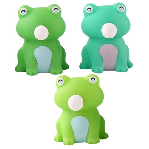 HONMEET 3 Stück Teiliges Mini Frosch Stressspielzeug Tragbare Realistische Frosch Form Wiederverwendbares TPR Material Lustiges Decompressionsspielzeug für Erwachsene HONMEET 3 Stück Teiliges Mini Frosch Stressspielzeug Tragbare Realistische Frosch Form Wiederverwendbares TPR Material Lustiges Decompressionsspielzeug für Erwachsene von HONMEET