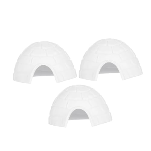 HONMEET 3 Stück Teiliges Miniatur Eisgebäude Realistische Eisgebäude Figuren für Sandtisch Landschaft Dekoration Spielerisches Lernen Kreative Kinderzimmer Deko von HONMEET