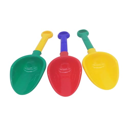 HONMEET 3 Stück Teiliges Strandspielzeug aus PP Leichte Sandschaufeln in Bunten Farben Robust und Sicher für Strand und Sandkasten Spielerisches Lernen und von HONMEET
