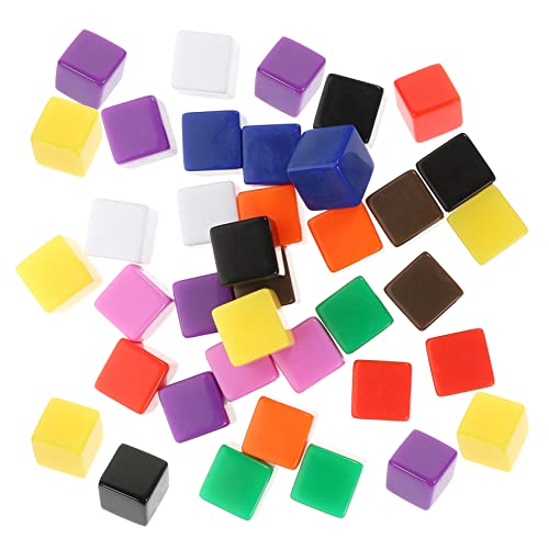 HONMEET 30 Stück Leere Würfel Bastelwürfel Selber Machen Zubehör Für Die Würfelherstellung Würfel Liefern DIY Zubehör Leere Spielwürfel Unfertige Würfel Partyzubehör Würfel-Modell Plastik von HONMEET