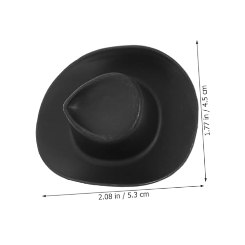 HONMEET 30 Stück Teiliges Mini Cowboyhüte aus Kunststoff Winzige Western Cowgirl Hüte für DIY Bastelarbeiten Puppenhaus Dekoration Party Accessoires Wiederverwendbar und Vielseitig von HONMEET