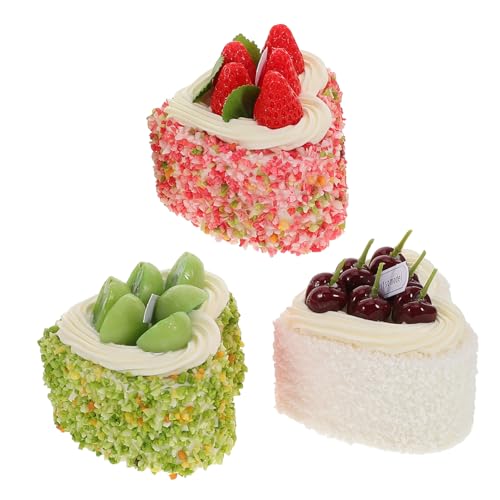 HONMEET 3St Kuchen-Modell Kuchen Modell Herz Kuchen Party Deko Kuchen Falscher Kuchen Fotorealistischer Kuchen Kuchen-Requisiten gefälschte Geburtstagstorte Faux Food Hartschaum HONMEET 3St Kuchen-Modell Kuchen Modell Herz Kuchen Party Deko Kuchen Falscher Kuchen Fotorealistischer Kuchen Kuchen-Requisiten gefälschte Geburtstagstorte Faux Food Hartschaum von HONMEET
