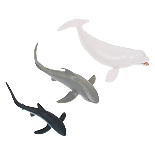 HONMEET Meerestierfiguren Spielzeug Satz 3 Lebensechte Kunststoff Tiere Hai Beluga Und Andere Kleine Meereslebewesen Für Kleinkinder Ab 3 Jahren HONMEET Meerestierfiguren Spielzeug Satz 3 Lebensechte Kunststoff Tiere Hai Beluga Und Andere Kleine Meereslebewesen Für Kleinkinder Ab 3 Jahren von HONMEET
