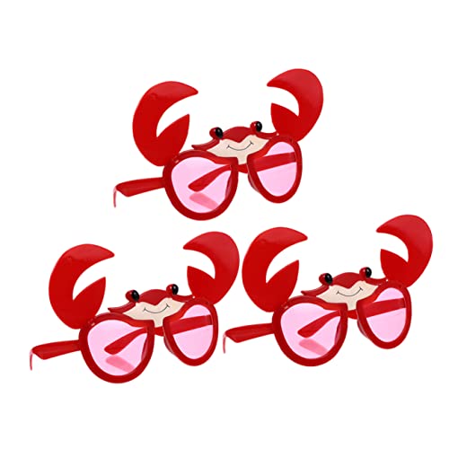 HONMEET Krabbenbrillen Satz Lustige Hawaii Brillen Partybrillen Für Luau Partys Strandfeste von HONMEET