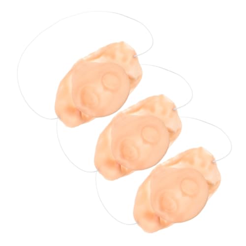 HONMEET 3stücke Halloween Schweinenasen Mit Gummiband Tiermaske Für Kostümpartys Und Cosplay Lustige Kostümzubehör Für Erwachsene von HONMEET