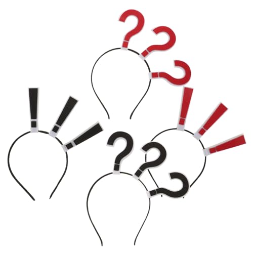 HONMEET 4 Stück Fragezeichen Haarreifen Farbige Mark Stirnbänder Non Slip Kopfbedeckung für Damen Mädchen Party Karneval Alltag Vielseitiger Haarschmuck HONMEET 4 Stück Fragezeichen Haarreifen Farbige Mark Stirnbänder Non Slip Kopfbedeckung für Damen Mädchen Party Karneval Alltag Vielseitiger Haarschmuck von HONMEET