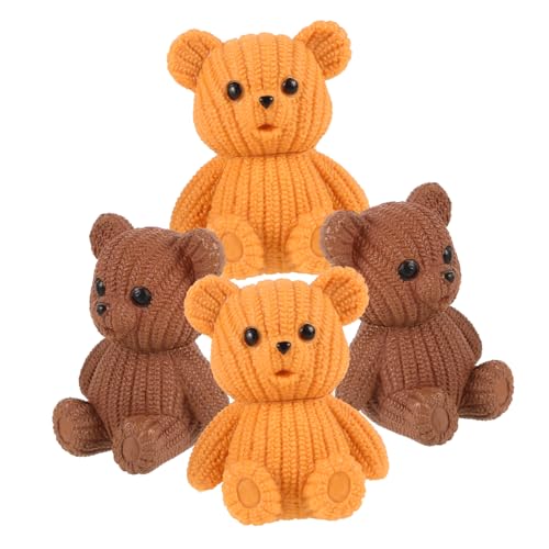 HONMEET 4stücke Miniatur-bärenfigur Für Garten Aus Pvc Kreatives Bären-design Als Mikro-landschaftsornament Kleine Statue Für Haus Garten Rasen Und Balkon HONMEET 4stücke Miniatur-bärenfigur Für Garten Aus Pvc Kreatives Bären-design Als Mikro-landschaftsornament Kleine Statue Für Haus Garten Rasen Und Balkon von HONMEET