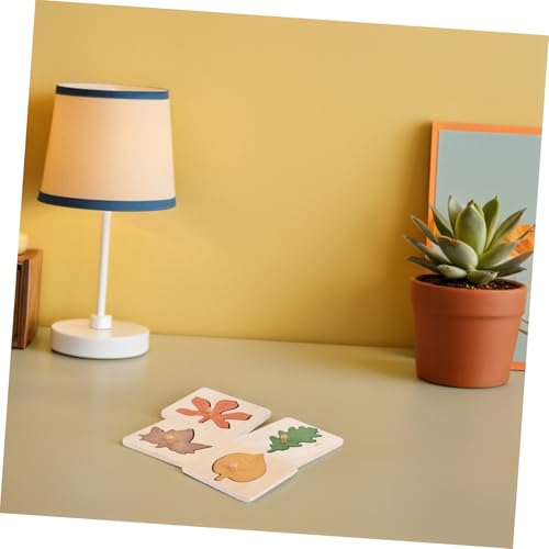 HONMEET 4 Stück Montessori Puzzle Holzspielzeug mit Abgerundeten Kanten Farbenfrohes Form erkennungsspielzeug für Kleinkinder zur Kognitiver Fähigkeiten und Eltern Junge von HONMEET