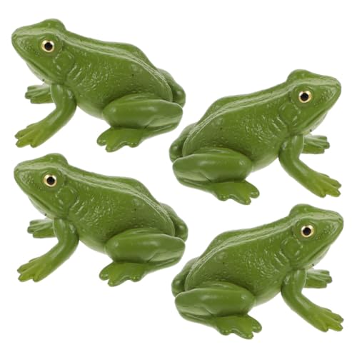 HONMEET 4 Stück Teiliges Frosch Figuren Tiermodell mit Sound Pädagogisches Tierdekoration für Blumentopf und Schreibtisch HONMEET 4 Stück Teiliges Frosch Figuren Tiermodell mit Sound Pädagogisches Tierdekoration für Blumentopf und Schreibtisch von HONMEET