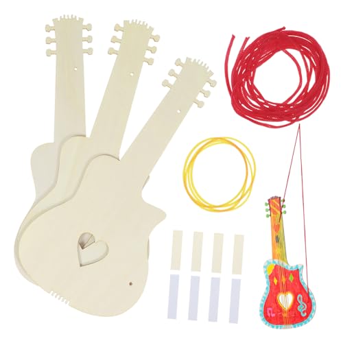 HONMEET 4 Stück Teiliges Holz Gitarren Bastelset für Unlackiert Leicht Handgerecht für DIY Malerei Kreative Musikinstrumente für Jungen und Mädchen Fördert Künstlerische und HONMEET 4 Stück Teiliges Holz Gitarren Bastelset für Unlackiert Leicht Handgerecht für DIY Malerei Kreative Musikinstrumente für Jungen und Mädchen Fördert Künstlerische und von HONMEET