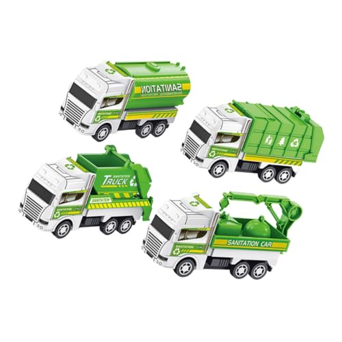 HONMEET 4 Stück Teiliges Müllwagen Spielzeugset Mini Müllabfuhr LKW Modell Robust Sicher Lernspielzeug für Jungen und Mädchen Pädagogisch Fördernd Detailreich und Langlebig Zufälliger HONMEET 4 Stück Teiliges Müllwagen Spielzeugset Mini Müllabfuhr LKW Modell Robust Sicher Lernspielzeug für Jungen und Mädchen Pädagogisch Fördernd Detailreich und Langlebig Zufälliger von HONMEET