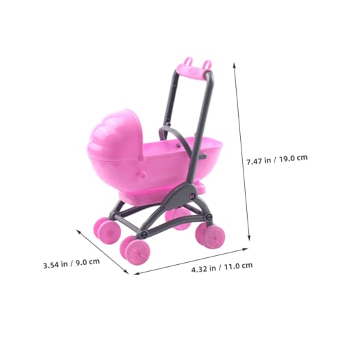 HONMEET 4 Stück Teiliges Puppenwagen Realistisches Babywagen Modell in Rosa Kompatibel mit Puppenwagen Fördert Fantasievolles Rollenspiel und Detailreiche Puppenhaus Szenarien HONMEET 4 Stück Teiliges Puppenwagen Realistisches Babywagen Modell in Rosa Kompatibel mit Puppenwagen Fördert Fantasievolles Rollenspiel und Detailreiche Puppenhaus Szenarien von HONMEET