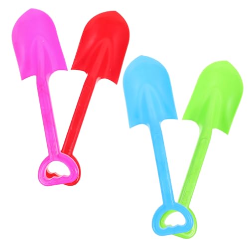 HONMEET 4 Stück Teiliges Strandspielzeug Bunte Sandspielzeug Schaufeln für Leicht Tragbar für Strand Garten und Sandkasten Fördert Spielerisches Entdecken und Eltern Junge Zufällige Farbe von HONMEET