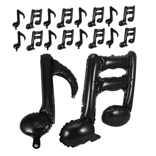 HONMEET 40 Stück Aluminium-luftballons Mit Musiknoten Für Veranstaltungen Mit Musikthema, Konzerte Und Geburtstagsfeiern, Bandauftritte Und Partydekorationen von HONMEET