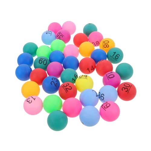 HONMEET 40 Stück Bingo Balls Nummeriert Plastikbälle für Partys Geburtstagsfeiern Tombola Spiele Interaktive Zubehör Spaßige Kleine Kunststoffspielbälle HONMEET 40 Stück Bingo Balls Nummeriert Plastikbälle für Partys Geburtstagsfeiern Tombola Spiele Interaktive Zubehör Spaßige Kleine Kunststoffspielbälle von HONMEET