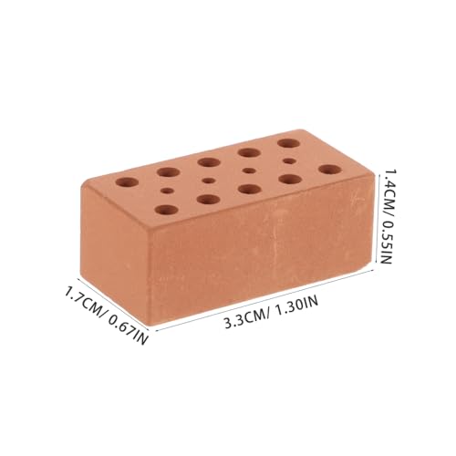 HONMEET 40 Stück Teiliges Mini Ziegelset für DIY Architekturmodelle Praktische Landschaftszubehör Bausteine Kompakte Bausatzsteine für Puppenhaus Sandtisch und Schulprojekt von HONMEET