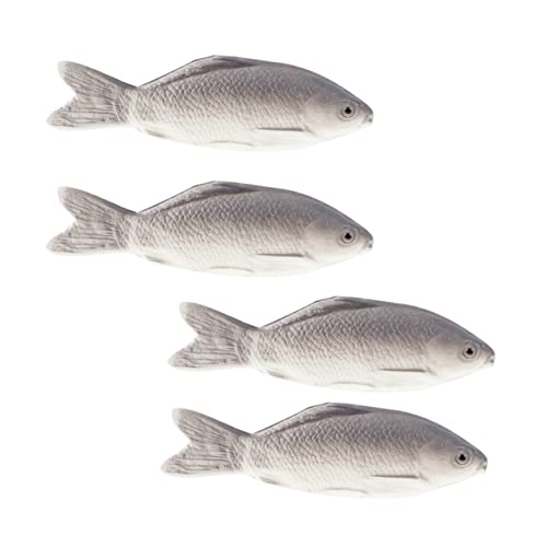 HONMEET 4Stücke Fischformdekor Realistische Gefälschte Fische Desktop Dekoration Simulationsspielzeug für Lebendige Fischmodelle für Zuhause und Büro Perfektes von HONMEET