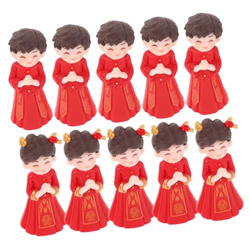 HONMEET 5 Paare Miniatur Chinesisches Hochzeitspaar Dekoration Traditionelle Braut Bräutigam Figuren Micro Wedding Couple Model DIY Tortendeko Festliche Tischornamente HONMEET 5 Paare Miniatur Chinesisches Hochzeitspaar Dekoration Traditionelle Braut Bräutigam Figuren Micro Wedding Couple Model DIY Tortendeko Festliche Tischornamente von HONMEET