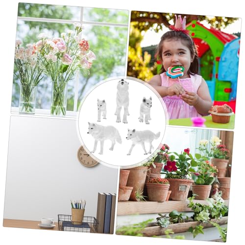 HONMEET 5 Stück 5 teiliges realistisches Arktiswolf Figuren Wildlife Tiermodell für Tischdekoration Naturgetreu Handgefertigt Edukativ und Vielseitig Einsetzbar als Wohn und Gartendeko HONMEET 5 Stück 5 teiliges realistisches Arktiswolf Figuren Wildlife Tiermodell für Tischdekoration Naturgetreu Handgefertigt Edukativ und Vielseitig Einsetzbar als Wohn und Gartendeko von HONMEET